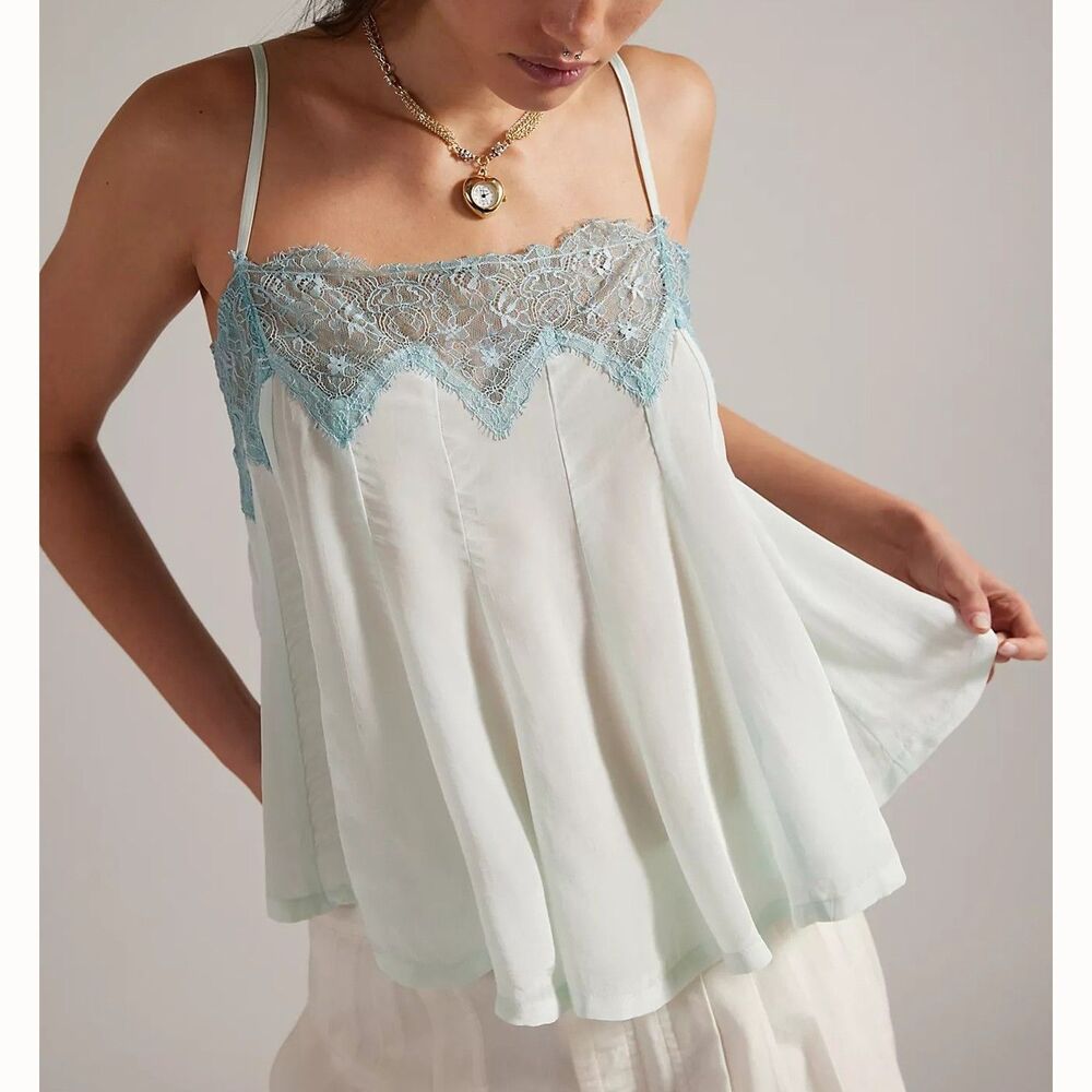Intimately Free People Make Me Yours Cami Tank Top Sleeveless Lace M 291086